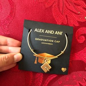 Alex and Ani Graduation golden bracelet